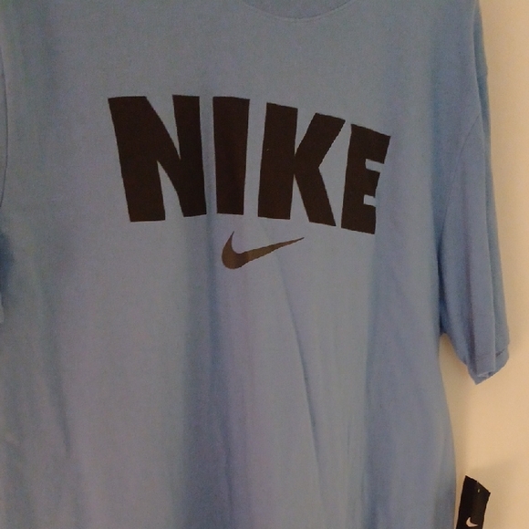 Nike Sky Blue Tee with Black Logo - Picture 7 of 7